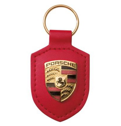 Porsche Leather Keychain