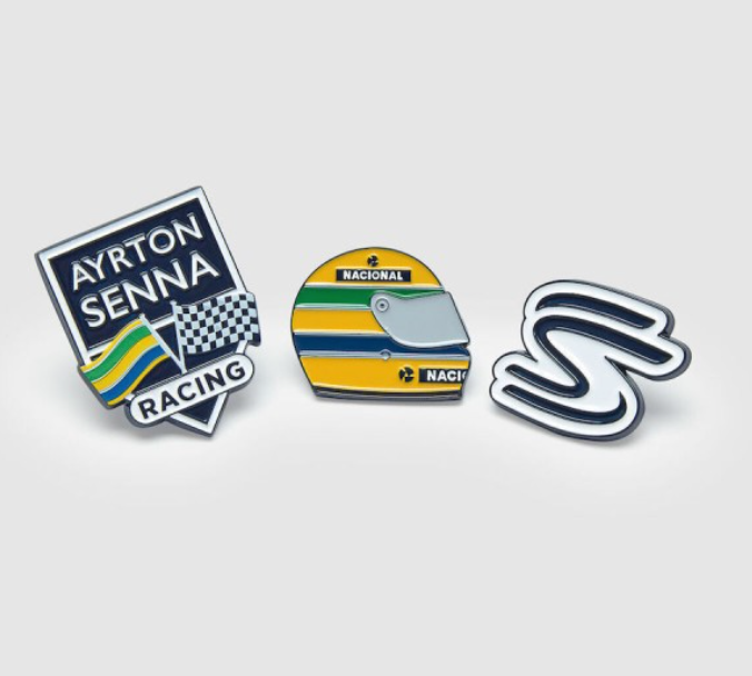 Ayrton Senna Pin Badge Set