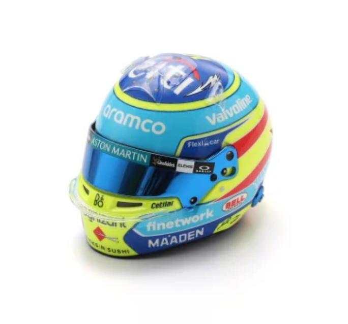 Aston Martin Fernando Alonso 1:5 Mini Helmet 2025