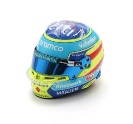 Aston Martin Fernando Alonso 1:5 Mini Helmet 2025