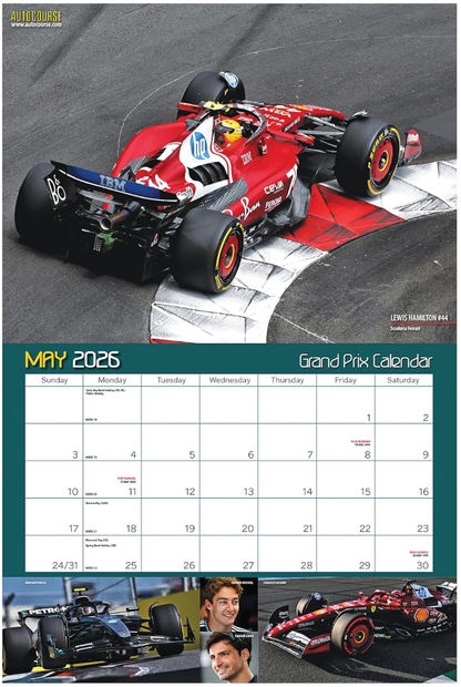 Calendario: 2026 Autocourse Grand Prix Calendar