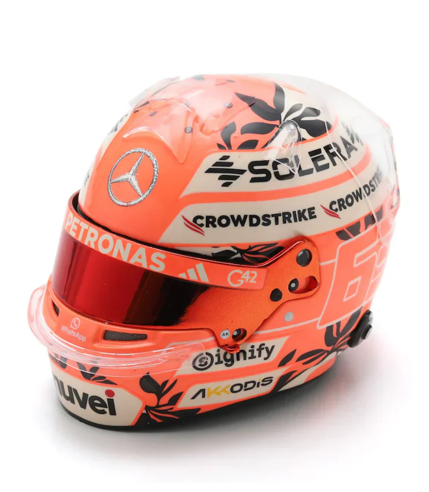 Geroge Russell Miami GP 1:5 Helmet