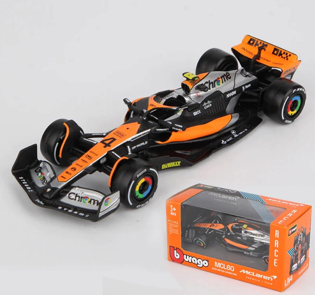 McLaren MCL60 Lando Norris 2023 Model 1/43 BRITISH GP