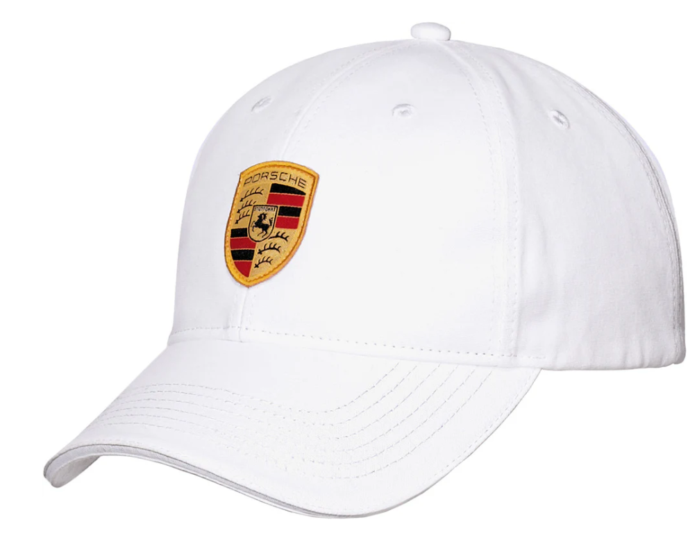 Porsche Crest White Drivers Hat