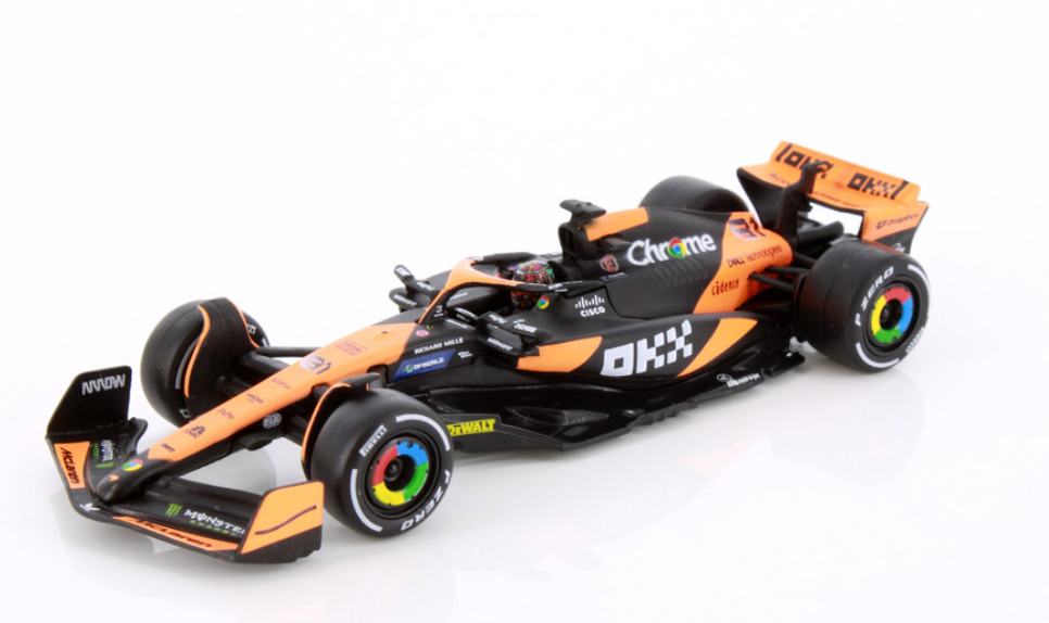 McLaren Oscar Piastri 1/43 MCL38 Miami GP 2024 w protector