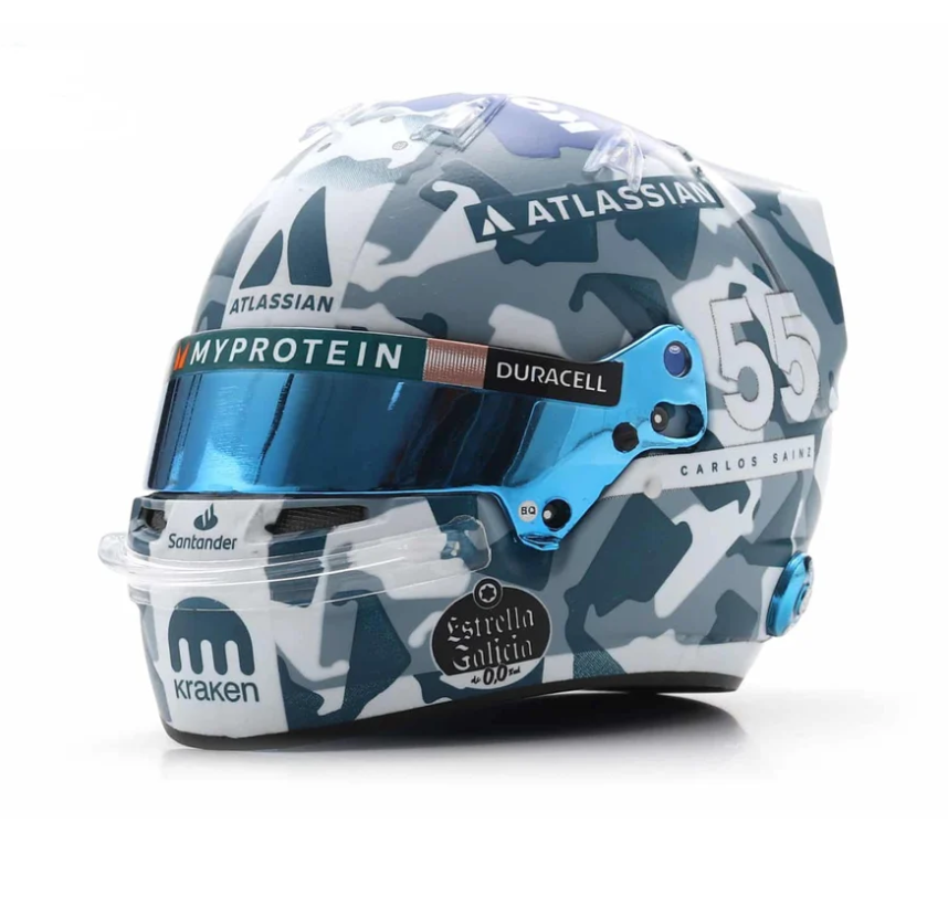 Williams F1 Carlos Sainz Silverstone 1:5 Helmet