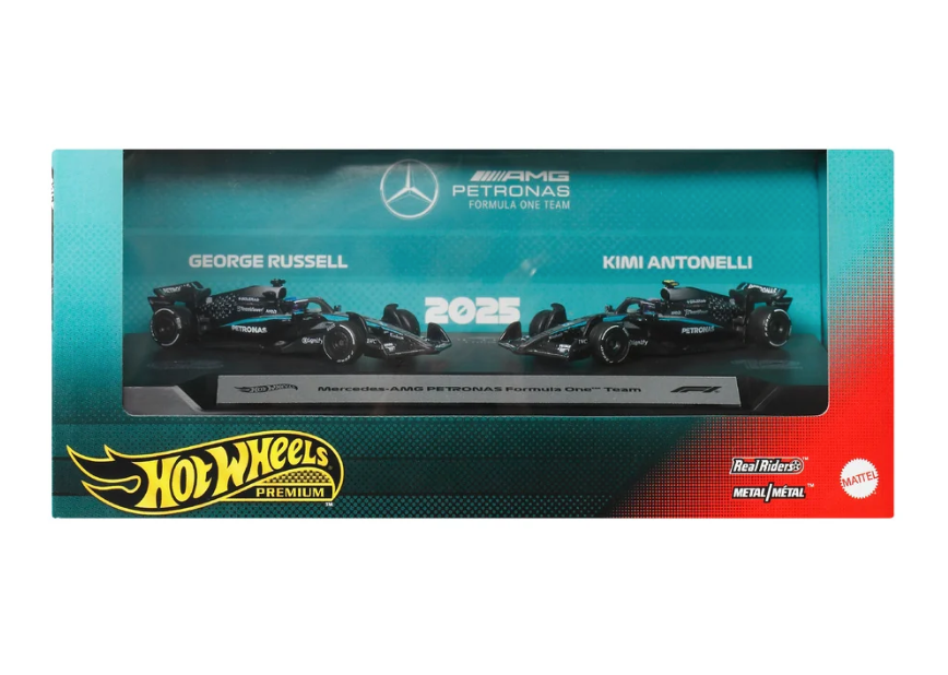 Hot Wheels Premium F1 2025 Mercedes 2 Pack