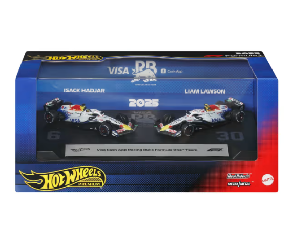 Hot Wheels Premium F1 2025 Visa Cash App 2 Pack