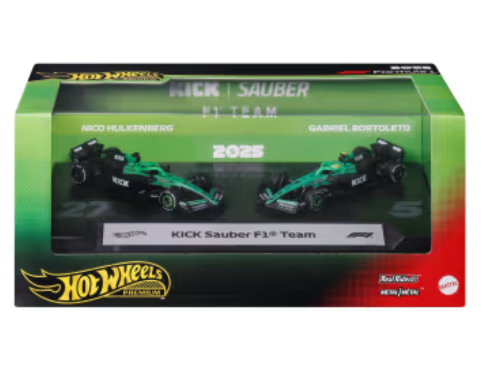 Hot Wheels Premium F1 2025 Kick Sauber 2 Pack