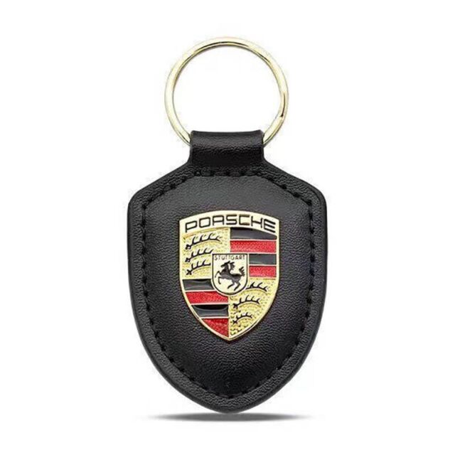 Porsche Leather Keychain