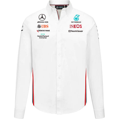 Mercedes AMG Petronas Long Sleeve Button Down Shirt